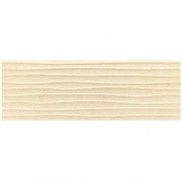 Плитка Балдокер Velvet 90х30 см кремовая глянцевая, Wellen Cream, Baldocer