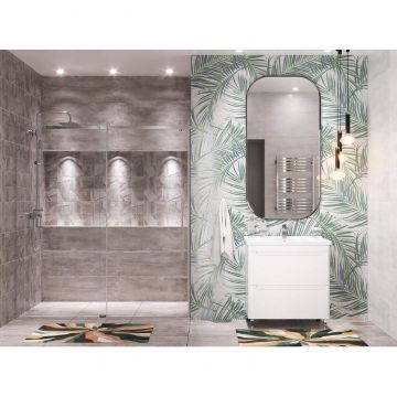 Настенная плитка Cube Ceramica (Куб Керамика) Craft Gray матовая 30x90 см