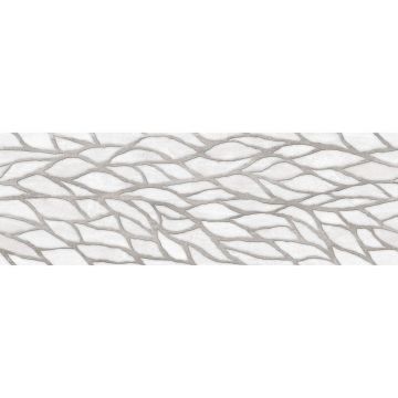 Настенная плитка Cube Ceramica (Куб Керамика) Craft Petals Gray матовая 30x90 см