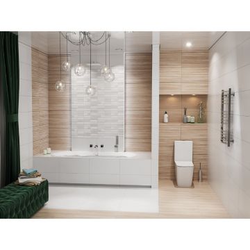 Настенная плитка Cube Ceramica (Куб Керамика) Simple White матовая 30х60 см