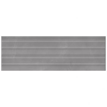 Базовая плита Евротайл Континуум 100х32,5 см серый рельефная 01-00128085 Eurotile