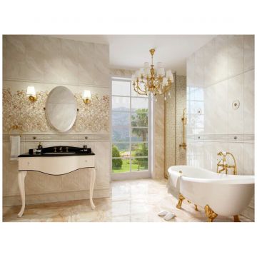 Базовая плита Евротайл Crystile 60х120 см бежевый, коричневый полированная 528 Eurotile