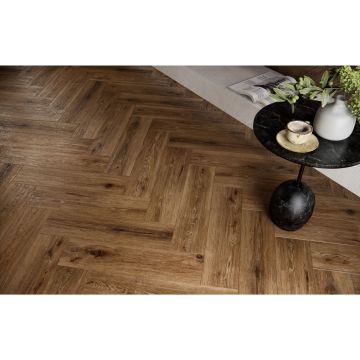 Керамогранит Eurotile Rus (Евротаил Рус) Wood GP Brown 14,7x59,4 см, 01-00133232