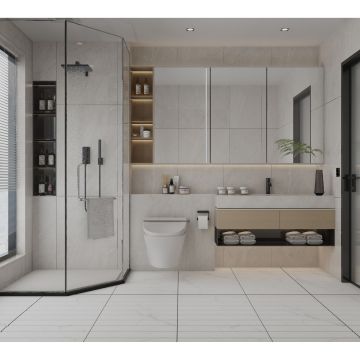 Керамогранит Basconi Home Ariston Белый 60x120 см BHB-3001