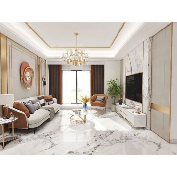 Керамогранит Basconi Home (Баскони Хоме) Bianco Gold Full Body-1 Polished Белый 60x120x1 см, BHW-0035-1(10)