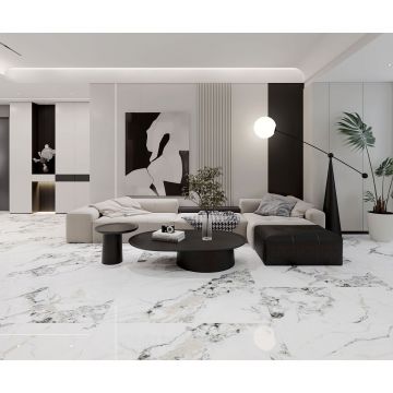 Керамогранит Basconi Home (Баскони Хоме) Bianco Gold Full Body-2 Polished Белый 60x120x1 см, BHW-0035-2(10)