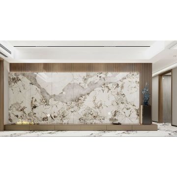 Керамогранит Basconi Home (Баскони Хоме) Rossana Star Белый 120х300 см BHK-4001