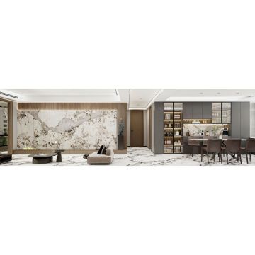 Керамогранит Basconi Home (Баскони Хоме) Rossana Star Белый 120х300 см BHK-4001