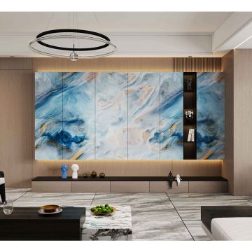 Керамогранит Basconi Home (Баскони Хоме) Hypnos Royal Голубой 120х300 см BHK-4010