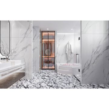 Керамогранит Basconi Home Bulgari Белый 60х120 см BHM-5010