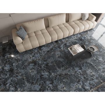 Керамогранит Basconi Home (Баскони Хоме) Night Jade Full Body Polished Черный 60х120 см BHW-0043