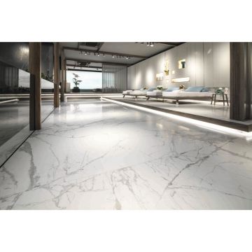 Керамогранит Inalco (Иналко) Syros Super Blanco-Gris Natural 150х150/0.6 см