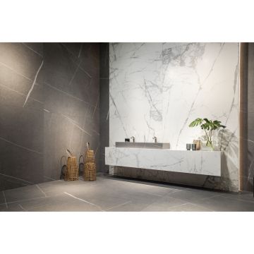 Керамогранит Inalco (Иналко) Syros Super Blanco-Gris Pulido Honed 100х250/0.6 см