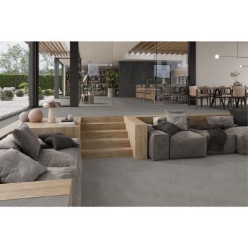 Керамогранит Inalco (Иналко) Totem Gris Bush-hammered 100х250/0.6 см