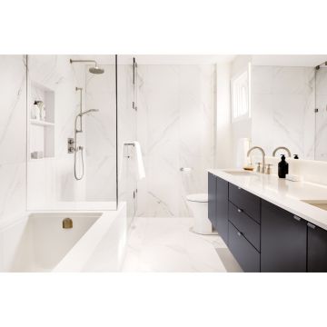 Керамогранит Inalco (Иналко) Touche Super Blanco-Gris Natural 150х320/0.4 см