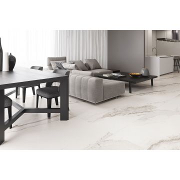 Керамогранит Inalco (Иналко) Larsen Super Blanco-Gris Natural 150х320/0.6 см