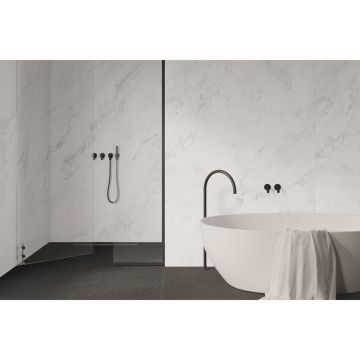 Керамогранит Inalco (Иналко) Selene Super Blanco-Gris Pulido Honed 150х320/0.6 см