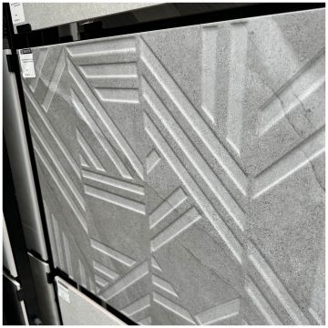 Керамогранит Факхар Angelo 120х60 см серый матовый, Dark Grey Decore 61w1218a, Fakhar