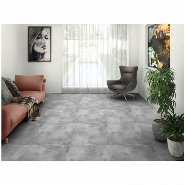 Керамогранит Факхар Samana 120х60 см серый матовый, Light Grey Decor, Fakhar