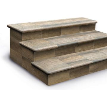 Угловая ступень Exagres (Ексагрес) Cartabon Forest Moka R 33х33х4 см С0002761