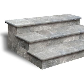 Угловая ступень Exagres (Ексагрес) Cartabon Nevada Basalto 33х33х4 см С0003245