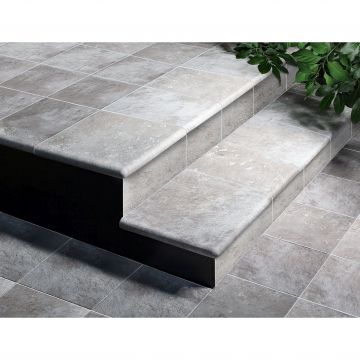 Фронтальная ступень Exagres (Ексагрес) Peldano Manhattan Grey 33х24,5х4 см С0002655