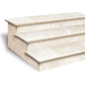 Фронтальная ступень Exagres (Ексагрес) Peldano Nevada Limestone 33х33х4 см С0005533