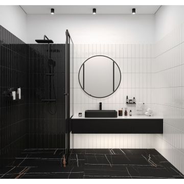 Керамическая плитка Decocer Liguria Black 7,5x30 см С0005596