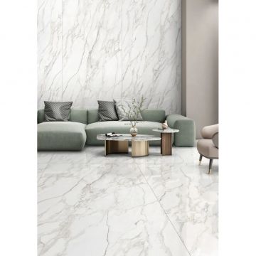 Слэб керамический Staro (Старо) Slabs Polished Carrara Bianco Elegance 120х280 см С0005676