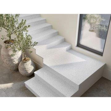 Слэб керамический Staro (Старо) Tech Polished Gravel Blanco 80х240 см С0004947