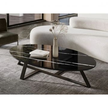 Слэб керамический Staro (Старо) Tech Polished Nero Marquina 80х240 см С0004942