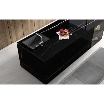 Слэб керамический Staro (Старо) Tech Polished Sahara Black 80х240 см С0004943