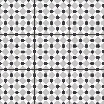 Керамогранит Staro (Старо) Pre-cut Rondo Grey (Black joint) 60x60 см Matt