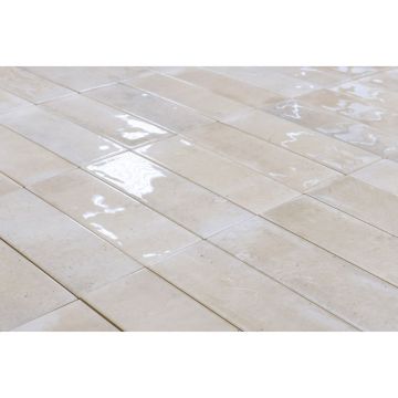 Керамическая плитка Staro (Старо) Smile Tile Jazz Cream 7.5x22.5 см