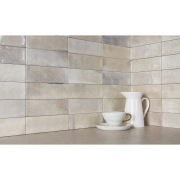 Керамическая плитка Staro (Старо) Smile Tile Jazz Cream 7.5x22.5 см