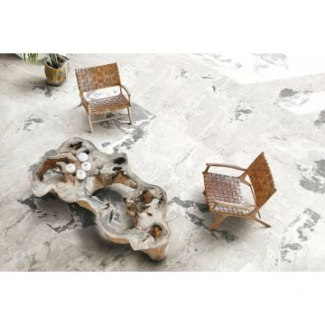 Керамогранит Casa dolce casa (Казе дольче каза) Onyx and more silver blend glossy 60х120 см, глянцевый (765470)