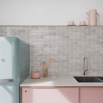 Керамическая плитка DNA Tiles (ДНА Тайлс) Calema Oval Cloud 5.2x16 см, 136321