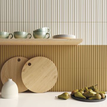 Керамическая плитка DNA Tiles (ДНА Тайлс) Match Curved Dijon Matt 6.25x25 см, 130859