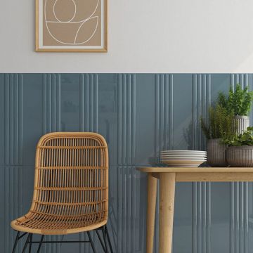 Керамическая плитка DNA Tiles (ДНА Тайлс) Plinto Blue Matt 10,7х54,2 см (78803278)