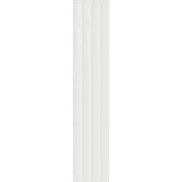 Керамическая плитка DNA Tiles (ДНА Тайлс) Plinto In White Gloss 10,7х54,2 см, глянцевая (78803287)