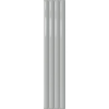 Керамическая плитка DNA Tiles (ДНА Тайлс) Plinto Out Grey Gloss 10,7х54,2 см, глянцевая (78803296)
