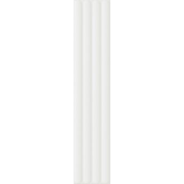 Керамическая плитка DNA Tiles (ДНА Тайлс) Plinto Out White Matt 10,7х54,2 см (78803302)