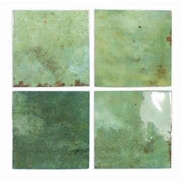 Настенная плитка DNA Tiles (ДНА Тайлс) Enamel Square Moss 12.5x12.5 см