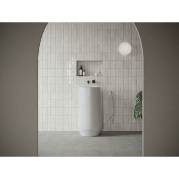 Керамическая плитка DNA Tiles (ДНА Тайлс) Calema White Gloss 5.2x16 см, 136305