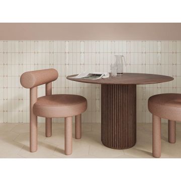 Керамическая плитка DNA Tiles (ДНА Тайлс) Calema Oval White Gloss 5.2x16 см, 136310