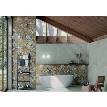 Керамогранит Dado Ceramica (Дадо Керамика) Wallpapers Fiore Oro матовый 60х120 см, D303952
