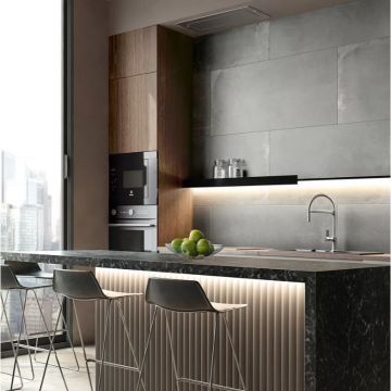 Керамогранит Идальго (Idalgo) Хоум Граните Концепта Парете Серый 120x60 см SR