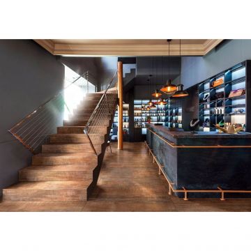 Керамогранит Идальго (Idalgo) Граните Вуд Классик Софт Темно-коричневый 120x60 см LMR