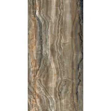 Керамогранит Idalgo (Идальго) Граните Оникс Коричневый легкое лаппатирование 60х120 см