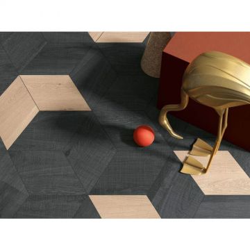 Керамогранит ABK Ceramiche (АБК Керамише) Crossroad Wood Coal Ret.Rombo 30х30 см (PF60001107)
